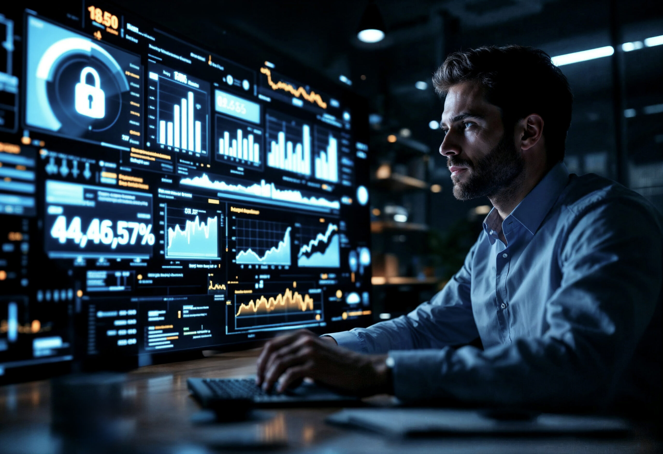 man-working-computer-with-data-analysis-security-screen